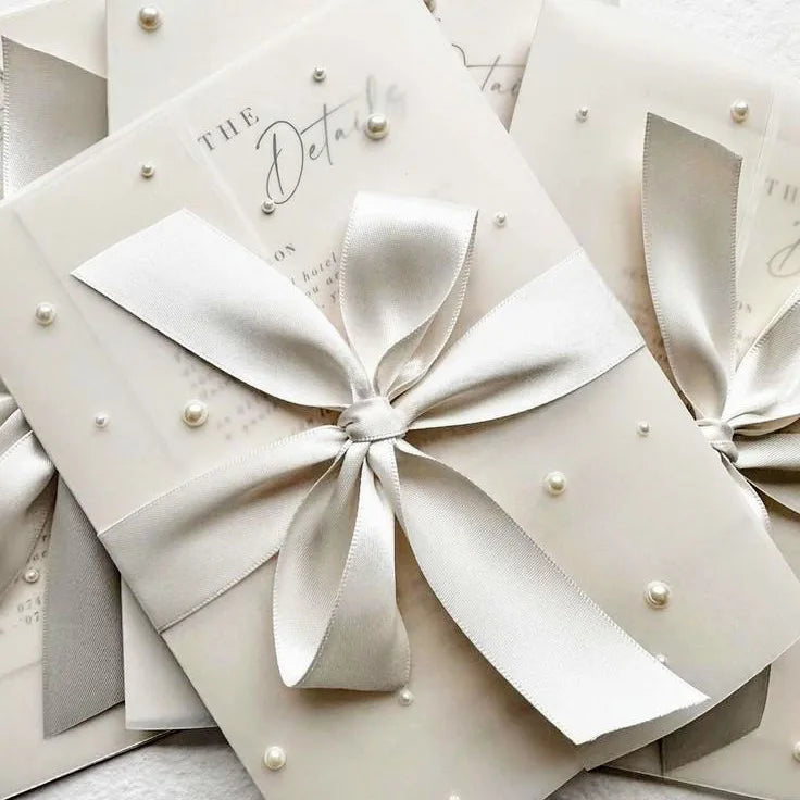 600GSM White Cotton Paper Letterpress Customized Design Top Upscale Wedding Invitation Cards Personalized