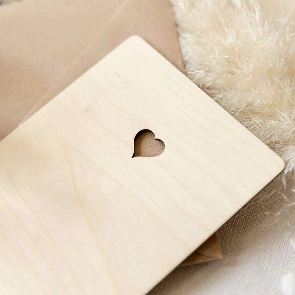 Custom Save The Date Wedding Invitation Laser Cut Wooden/Acrylic  Engraved Date Calendar Save The Date Card with Eco Envelope