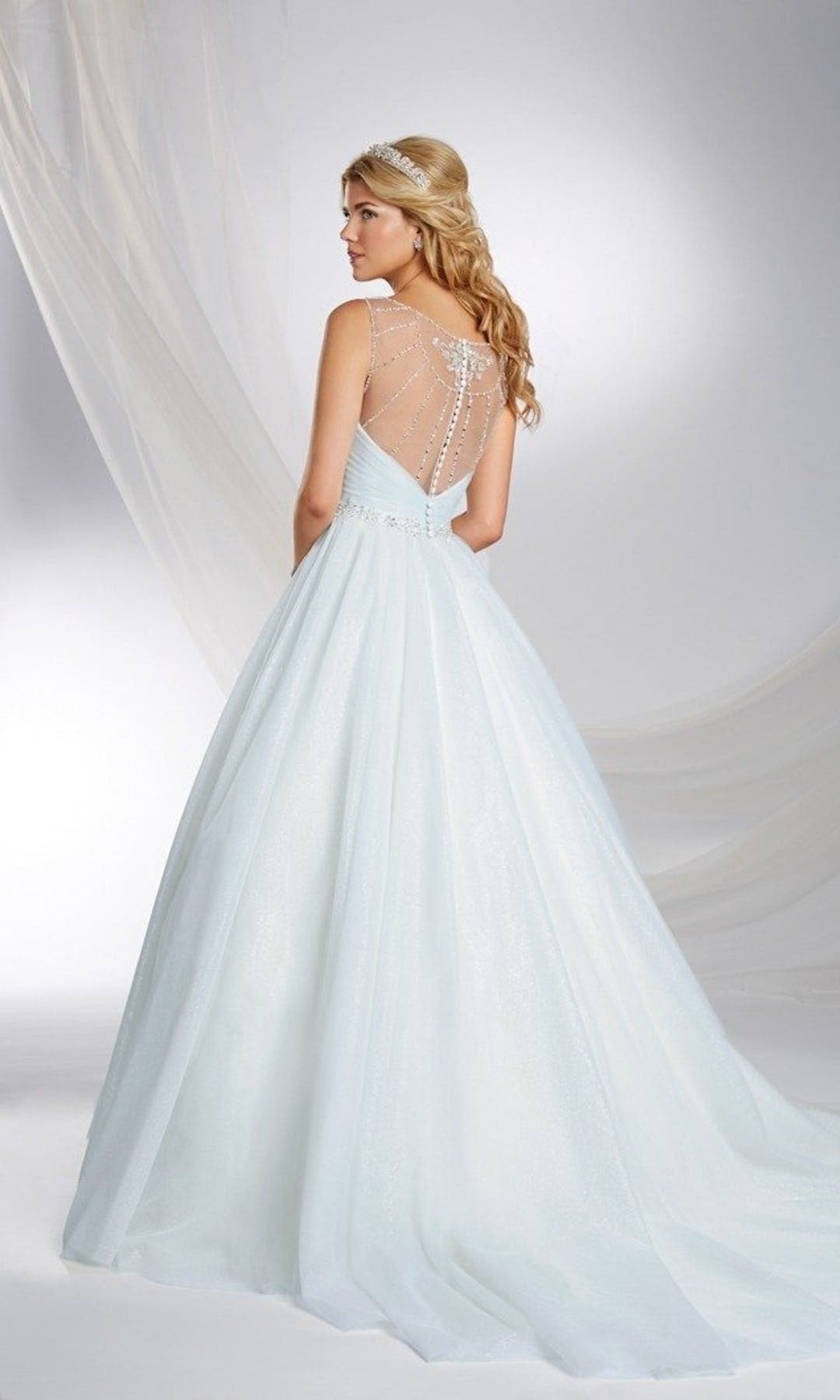 [For Rent ONLY] Cinderella Disney Fairy Tale Wedding/Evening Dress in Glass Slipper Blue (Ball Gown) - AA244 - Blossom Wedding