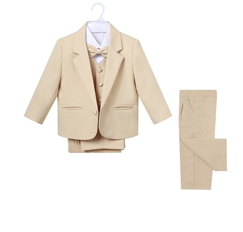Little Boy Formal Suit Baby Boys 5-piece Suit Set - Blossom Wedding