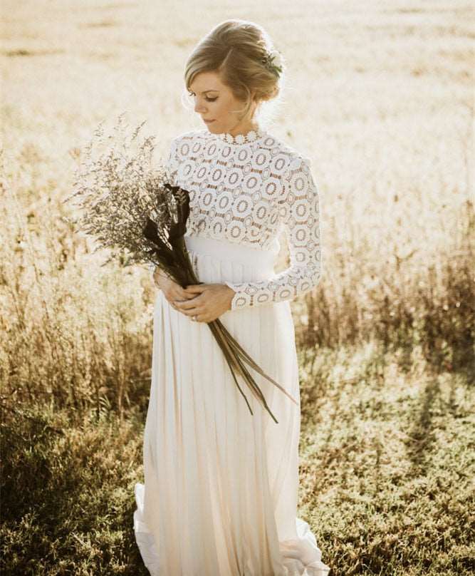 Long Maternity Plus Size Wedding Dress - Blossom Wedding