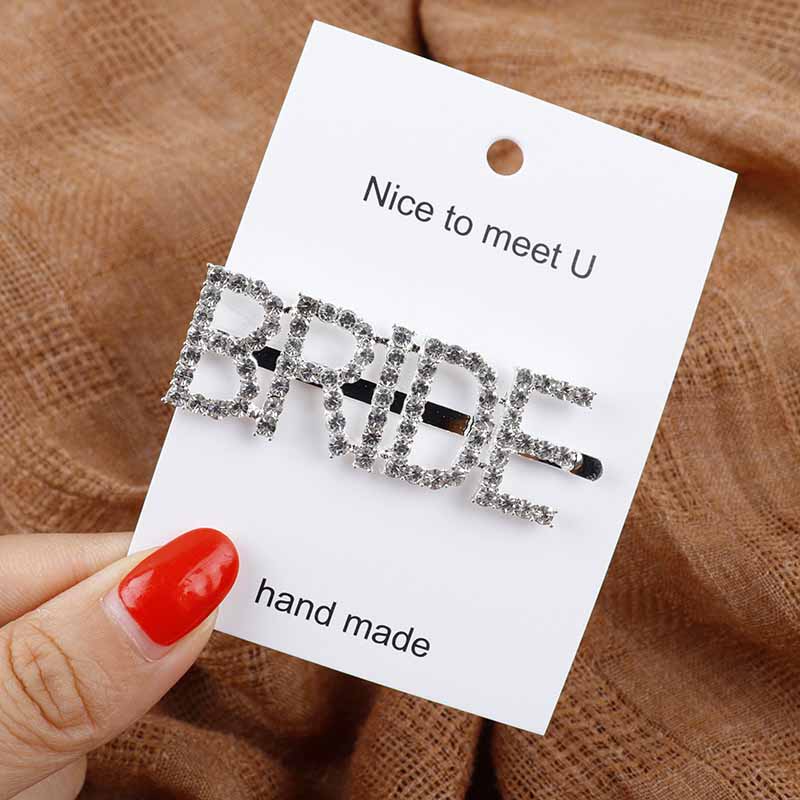 Bridesmaid team bride to be Hair Clip Wristband Bracelet Wedding Bridal Ahower Bachelorette night Party favor - Blossom Wedding