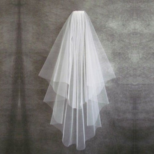 Elbow Length Blusher Wedding Bridal Veil - Blossom Wedding
