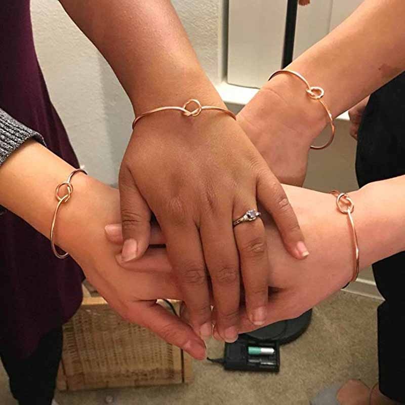 Bridesmaid team bride to be Hair Clip Wristband Bracelet Wedding Bridal Ahower Bachelorette night Party favor - Blossom Wedding