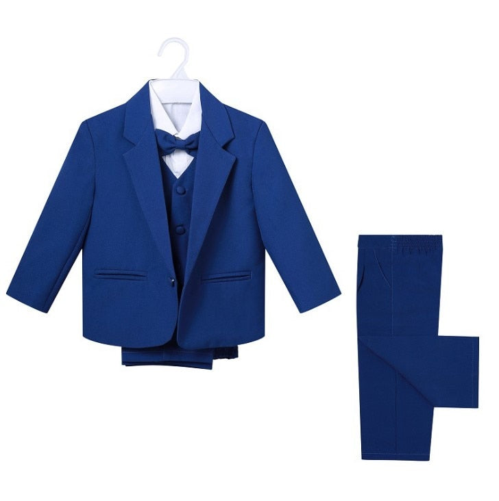 Little Boy Formal Suit Baby Boys 5-piece Suit Set - Blossom Wedding
