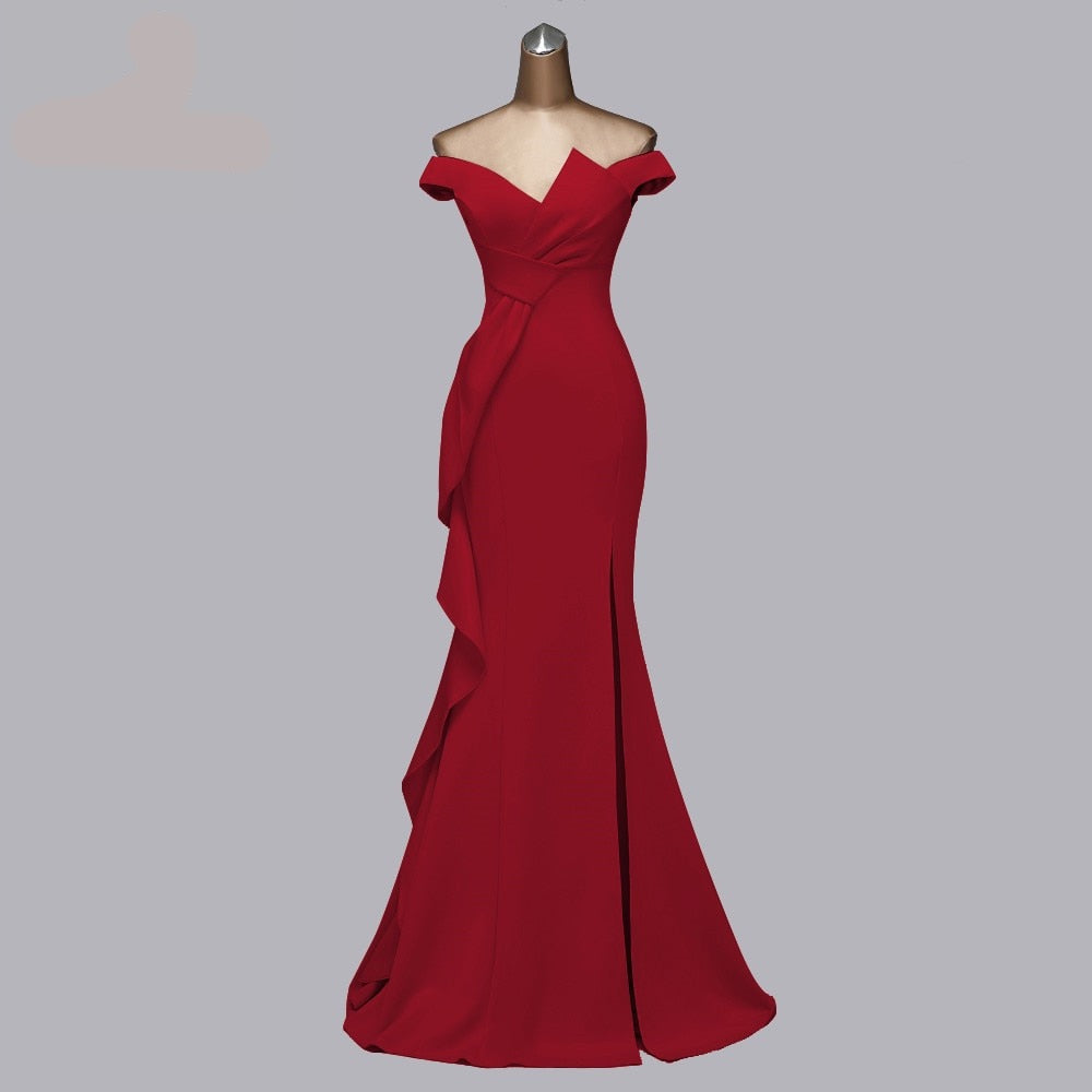 Beautiful Candy Color Mermaid Elegant Evening Dress - Blossom Wedding