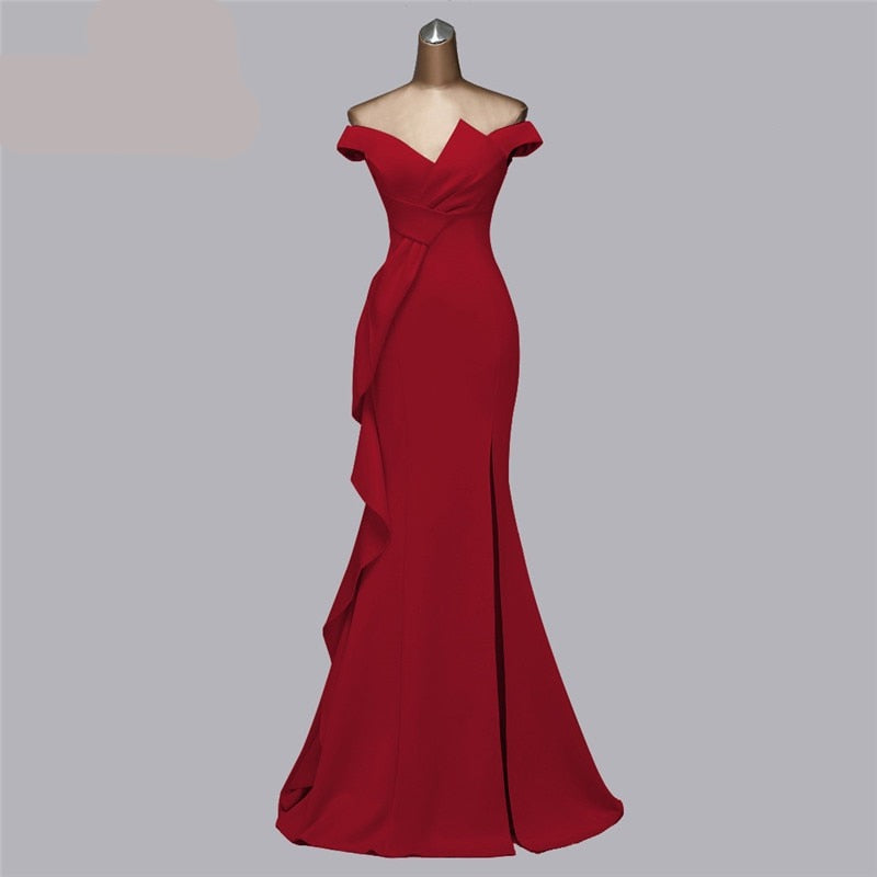 Beautiful Candy Color Mermaid Elegant Evening Dress - Blossom Wedding