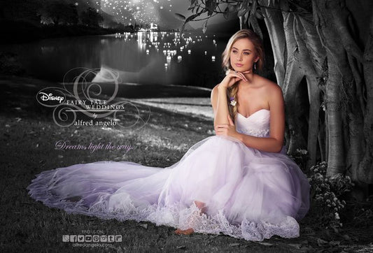 [For Rent ONLY] Repunzel Disney Fairy Tale Wedding Dress in Lavender Dream (A-Line) - AA247 - Blossom Wedding