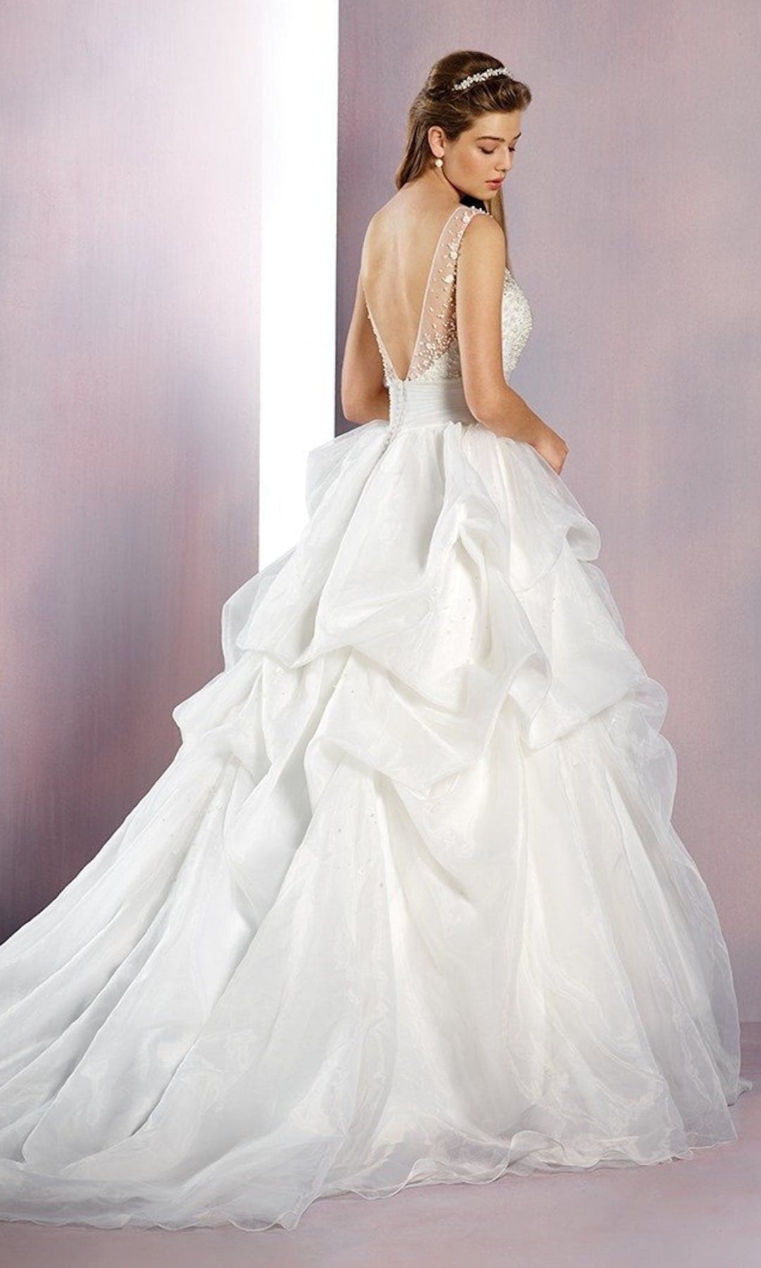 [For Rent ONLY] Sleeping Beauty Disney Fairy Tale Wedding Dress in Ivory /Gold (Ball Gown) - AA260 - Blossom Wedding