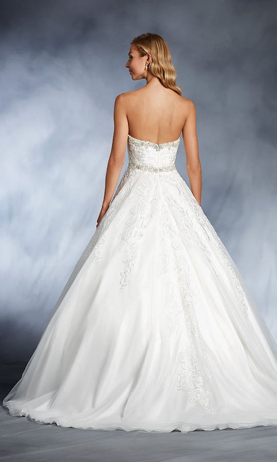 [For Rent ONLY] Cinderella Disney Fairy Tale Wedding Dress in In Ivory/Silver with Sweet Scarlet (A-Line Ball Gown) - AA272 - Blossom Wedding